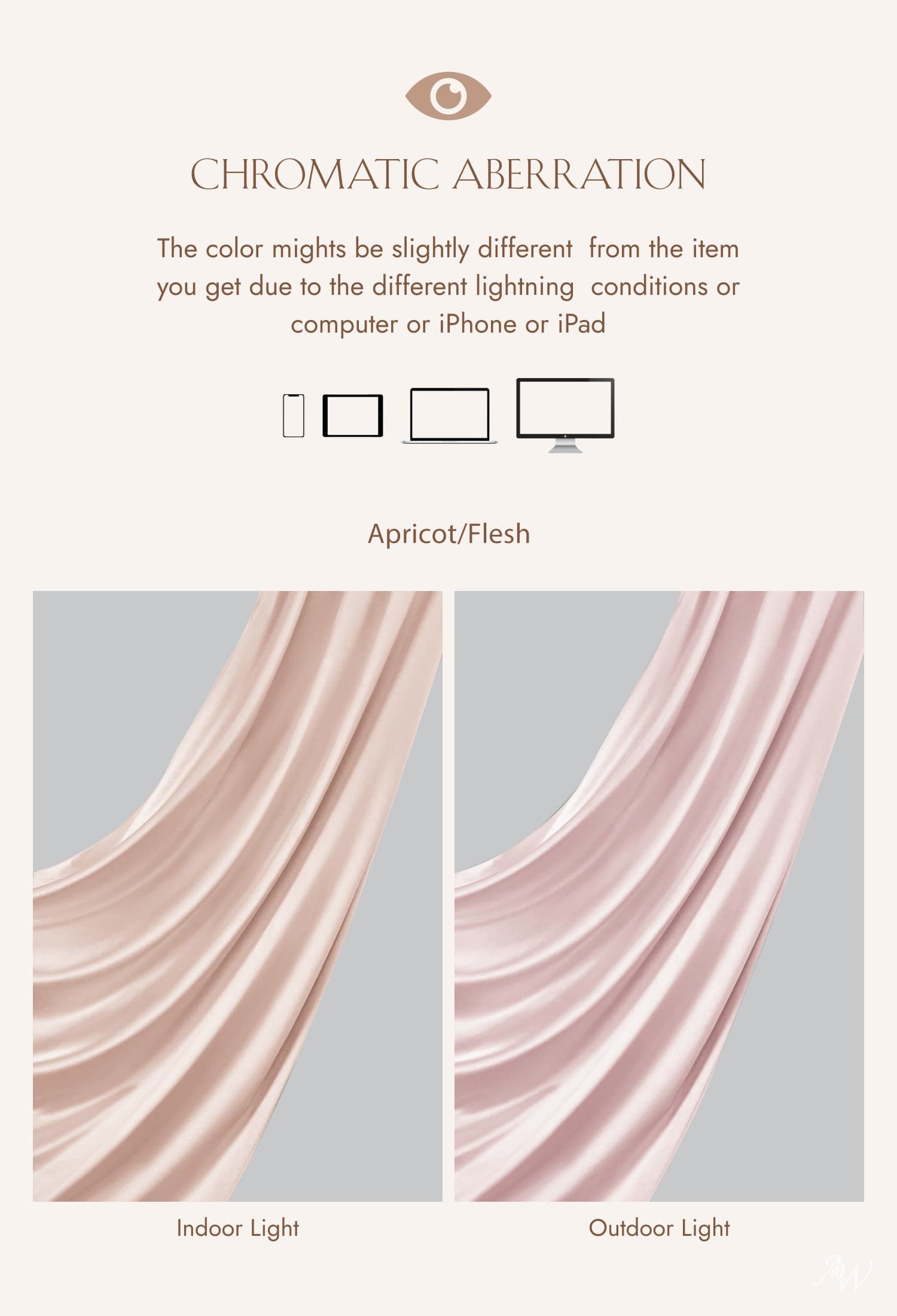 AW Fogbow Apricot Satin Charmeuse Bridesmaid Dresses image7